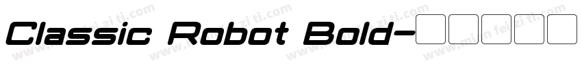 Classic Robot Bold字体转换